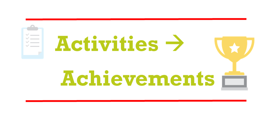 Activities to Achievements